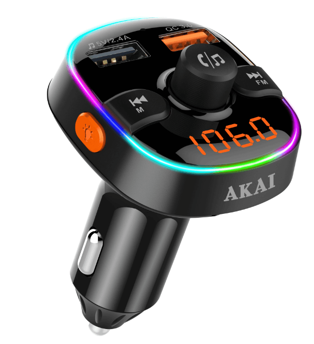 MODULATOR FM AKAI BLUETHOOTH/CHARGER, "FMT-52BT"