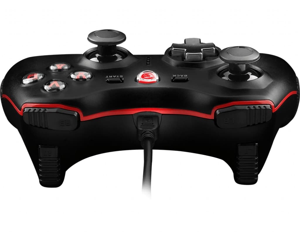 MSI Force GC20 Wired Game Controller with changeable D Pads. USB 2m Cable. Supports PC PS3. Android, "FORCE GC20" — miniatură