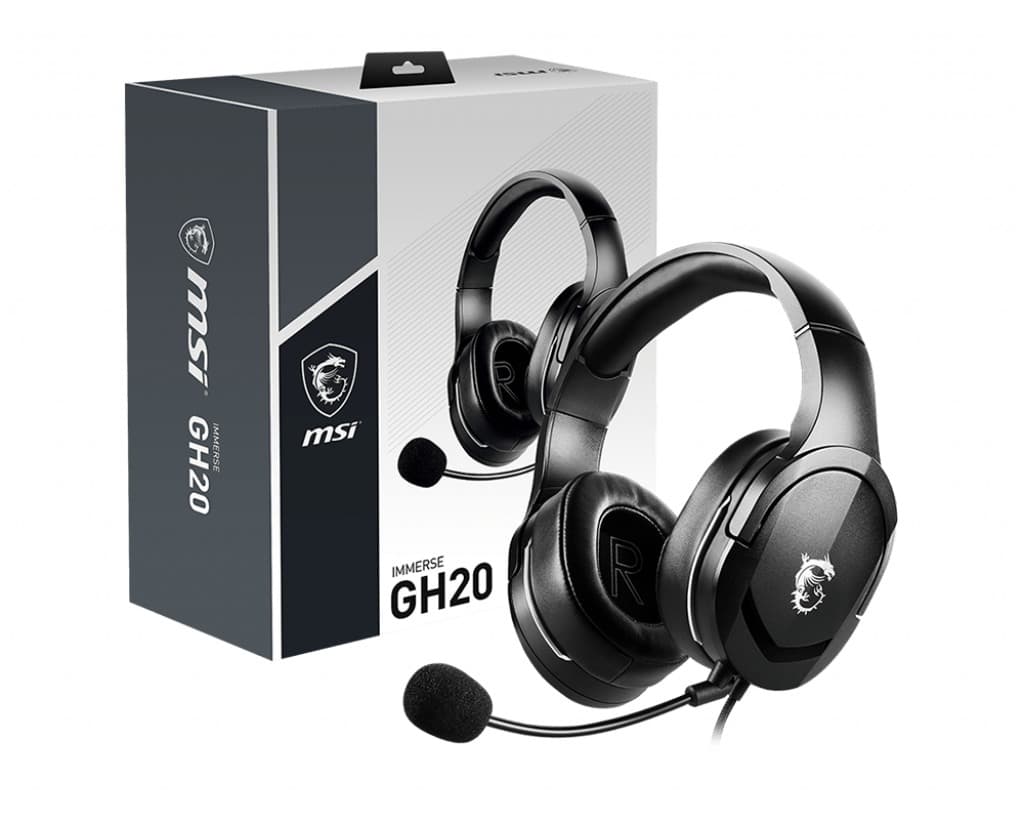 MSI&nbsp;Immerse&nbsp;GH20 Stereo Over-ear GAMING Headset, "IMMERSE GH20" — miniatură