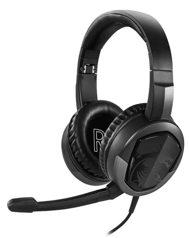 MSI Immerse GH30 V2 Stereo Over-ear GAMING Headset with In-line controller Headset has a lightweight foldable design, "IMMERSE GH30 V2"
