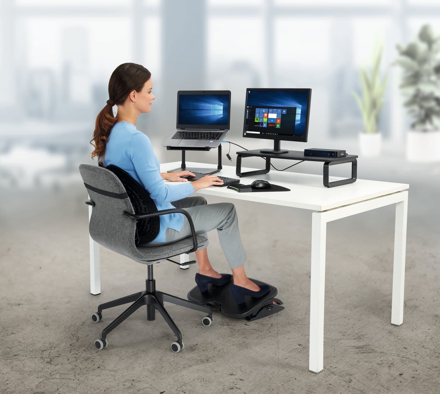 SUPORT ergonomic KENSINGTON SmartFit, suport pt. laptop, inaltime reglabila, "K52783WW" — miniatură