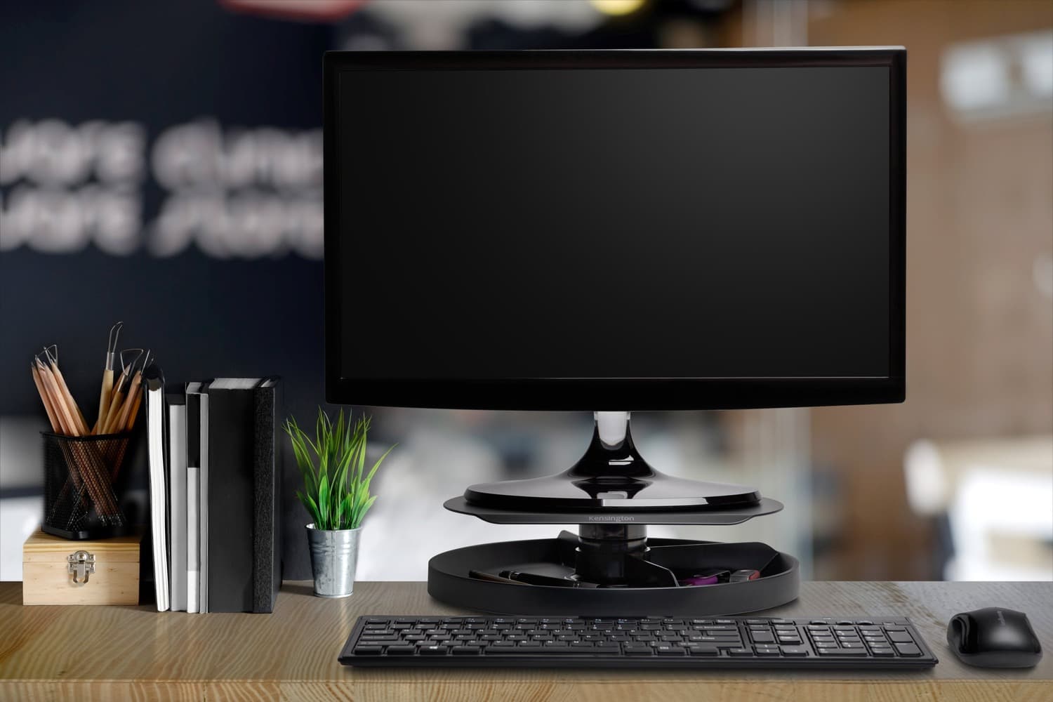 STAND fix KENSINGTON, pt 1 TV/monitor plat, diag. max 21 inch, orizontala, max 18 Kg, "K52787WW" — miniatură
