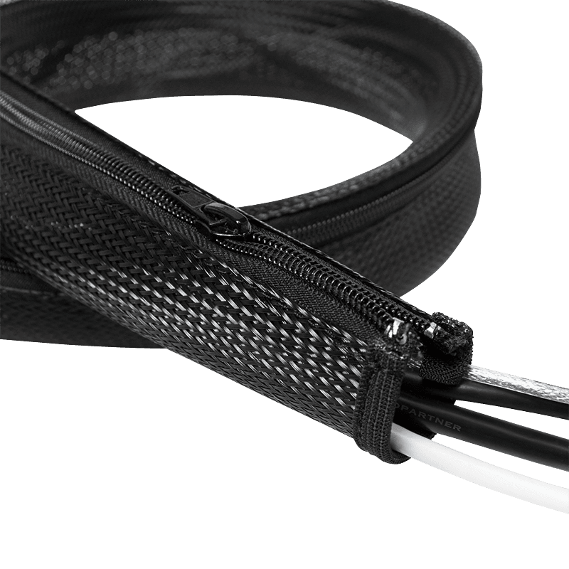 MANSON protectie cabluri LOGILINK, cu fermoar, diametru 20mm, 2m, negru, "KAB0047"