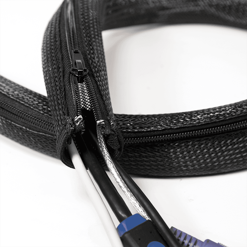 MANSON protectie cabluri LOGILINK, cu fermoar, diametru 20mm, 2m, negru, "KAB0047" — miniatură