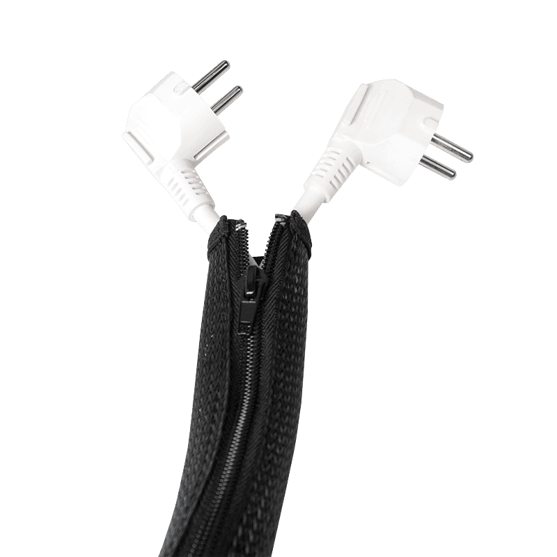 MANSON protectie cabluri LOGILINK, cu fermoar, diametru 20mm, 2m, negru, "KAB0047" — miniatură