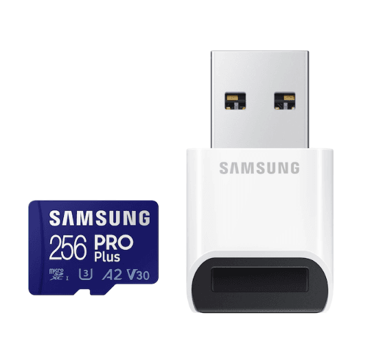 Card memorie Samsung PRO Plus + Cititor USB carduri micro-SDXC, MB-MD256KB/WW, 256GB, "MB-MD256KB/WW"