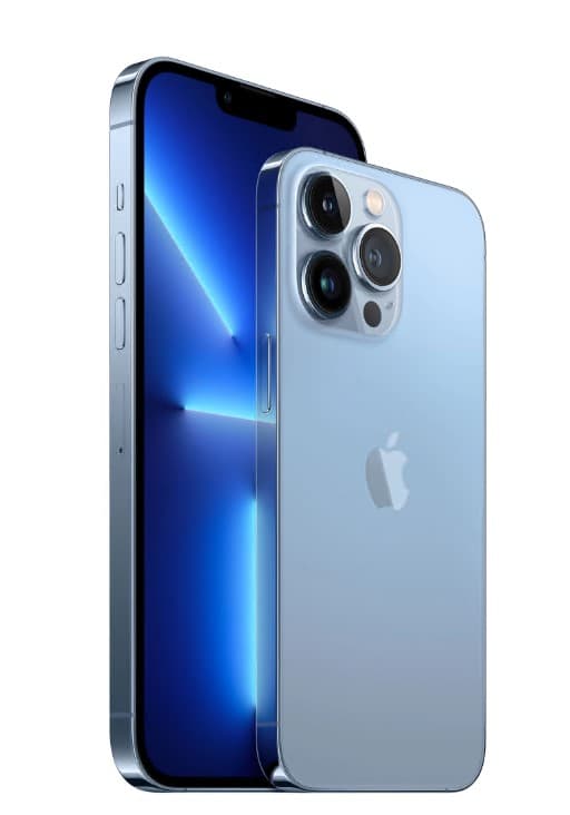 SMARTphone Apple, "iPhone 13 PRO MAX" ecran 6.7 inch, dual sim, rez. camera 12 Mpix, memorie interna 128 GB, 5G, iOS, acumulator 4352 mAh, albastru, "MLL93__A" — miniatură