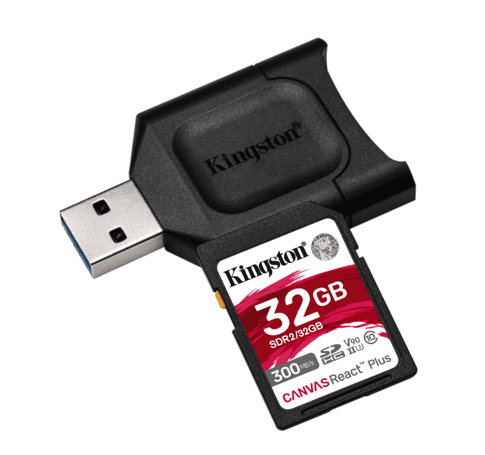CARD READER KINGSTON, 32 GB, SDXC, clasa 10, standard UHS-II U3, "MLPR2/32GB" — miniatură