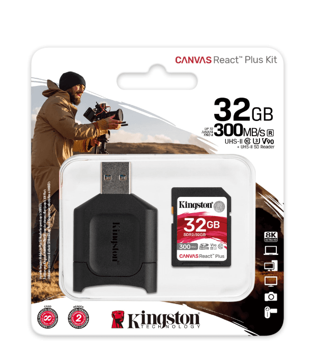CARD READER KINGSTON, 32 GB, SDXC, clasa 10, standard UHS-II U3, "MLPR2/32GB" — miniatură
