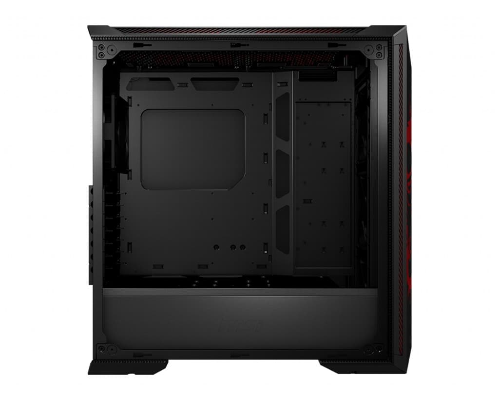 CARCASA MSI Middle Tower, E-ATX, "MPG GUNGNIR 100D", fara sursa, sticla securizata, fan x 1, USB 3.0 x 2, Jack 3.5 mm x 1, mesh pt. filtrare praf, negru, "MPG GUNGNIR 100D" — miniatură