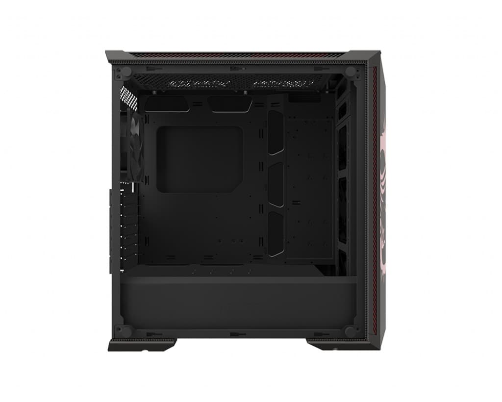 CARCASA MSI Middle Tower, E-ATX, "MPG GUNGNIR 100D", fara sursa, sticla securizata, fan x 1, USB 3.0 x 2, Jack 3.5 mm x 1, mesh pt. filtrare praf, negru, "MPG GUNGNIR 100D" — miniatură