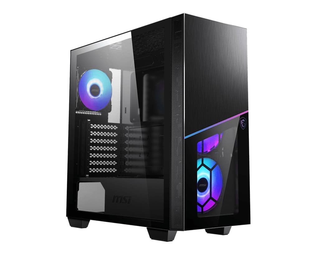 CARCASA MSI Middle Tower, E-ATX, "MPG SEKIRA 100R", fara sursa, sticla securizata, fanx4, USB 3.2 gen 1x2, USB 3.2 gen 2 Type-C x 1,Jack 3.5 mmx2, mesh,negru "MPG SEKIRA 100R"