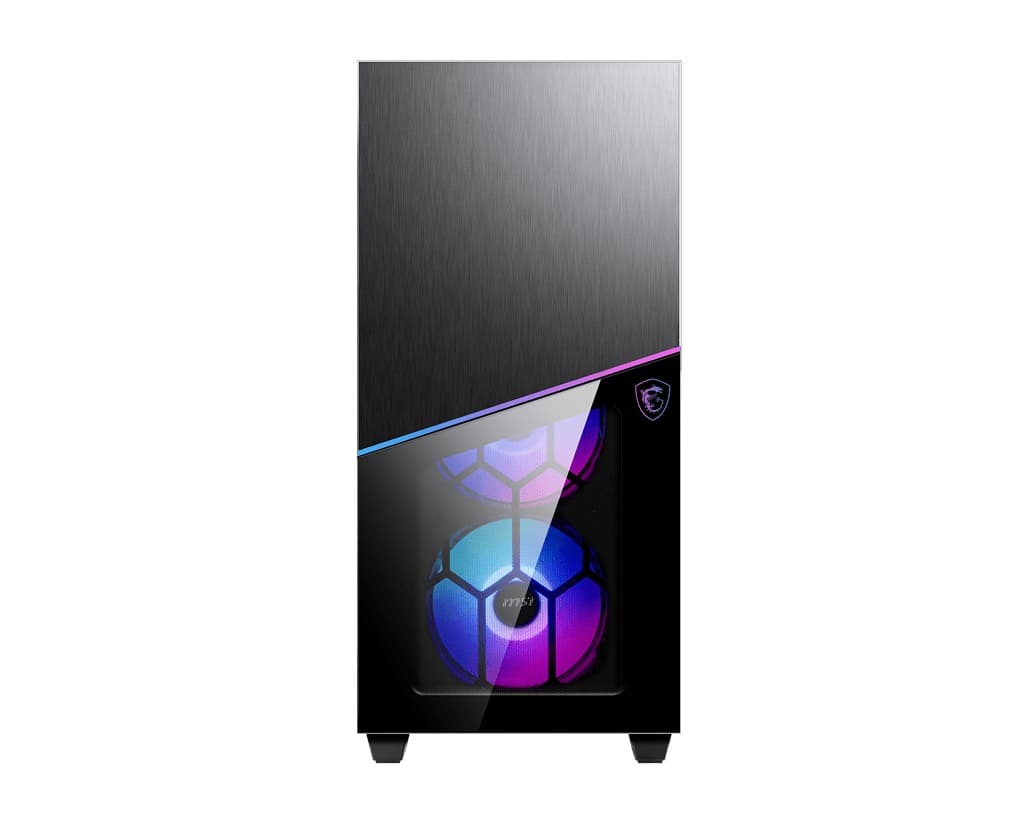 CARCASA MSI Middle Tower, E-ATX, "MPG SEKIRA 100R", fara sursa, sticla securizata, fanx4, USB 3.2 gen 1x2, USB 3.2 gen 2 Type-C x 1,Jack 3.5 mmx2, mesh,negru "MPG SEKIRA 100R" — miniatură