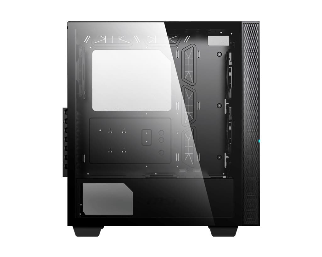 CARCASA MSI Middle Tower, E-ATX, "MPG SEKIRA 100R", fara sursa, sticla securizata, fanx4, USB 3.2 gen 1x2, USB 3.2 gen 2 Type-C x 1,Jack 3.5 mmx2, mesh,negru "MPG SEKIRA 100R" — miniatură