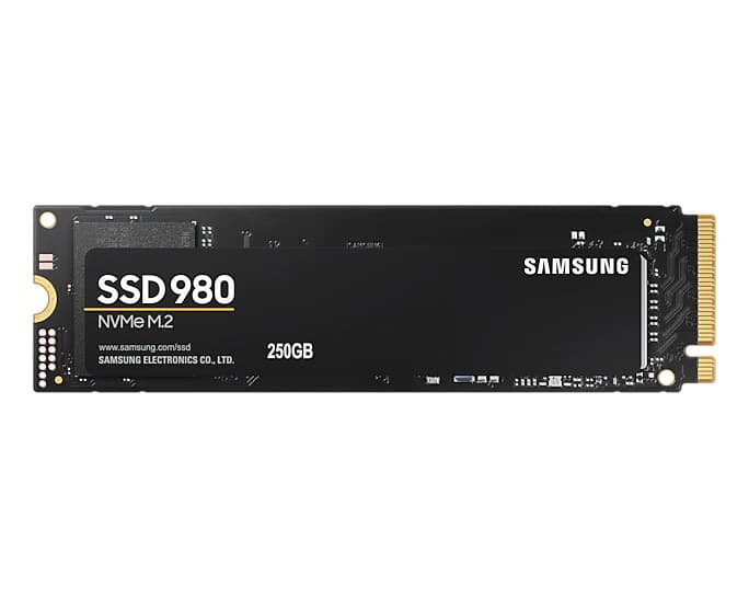 SSD SAMSUNG, 980, 250GB, M.2, PCIe Gen3.0 x4, V-Nand 3bit MLC, R/W: 2900 MB/s/1300 MB/s "MZ-V8V250BW"