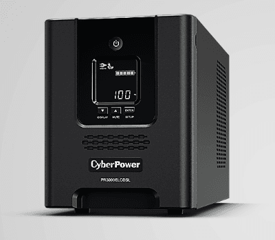 UPS CYBER POWER Line Int. cu Sinusoida Pura,tower, 3000VA/ 2700W,AVR,9xIEC,LCD,4x12V/9Ah,Backup 3-10min,incarc.8h,USB,RS232,GreenP,seria PR,"PR3000ELCDSL"
