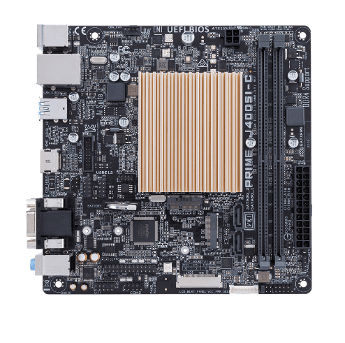 PLACA de BAZA Asus "PRIME J4005I-C", skt CPU integrat, mini ITX, Intel, 2 x DDR4, max. 8 GB, 2 x SATA, 1 x M.2, 7.1, "PRIME J4005I-C" — miniatură