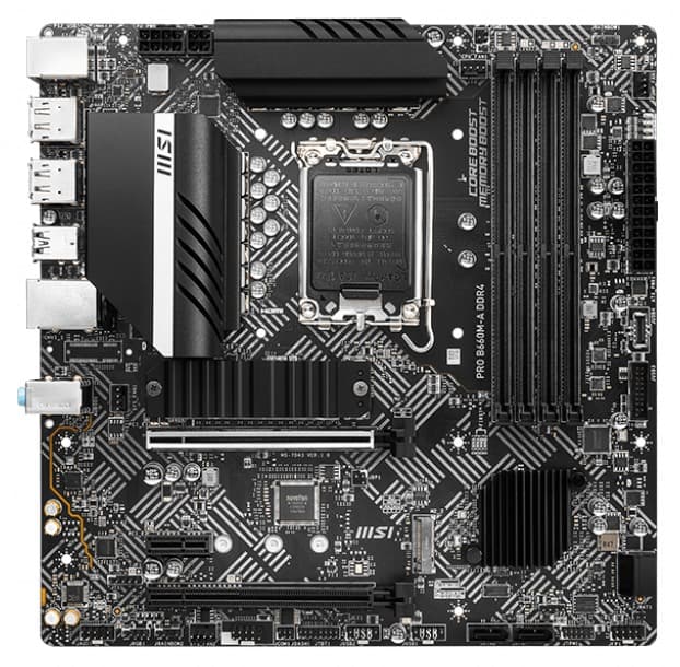 PLACA de BAZA MSI "PRO B660M-A DDR4", skt LGA 1700, mATX, Intel B660, 4 x DDR4, max. 128 GB, 4 x SATA, 2 x M.2, 7.1, "PRO B660M-A DDR4"