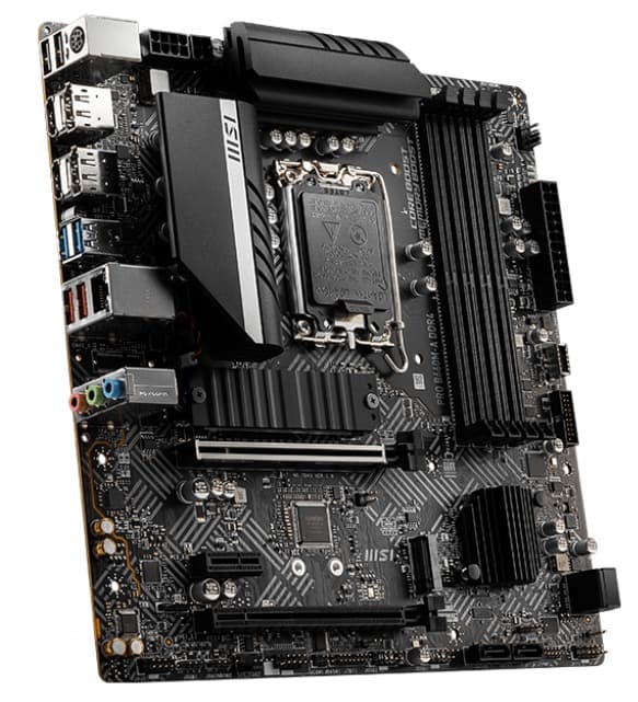PLACA de BAZA MSI "PRO B660M-A DDR4", skt LGA 1700, mATX, Intel B660, 4 x DDR4, max. 128 GB, 4 x SATA, 2 x M.2, 7.1, "PRO B660M-A DDR4" — miniatură