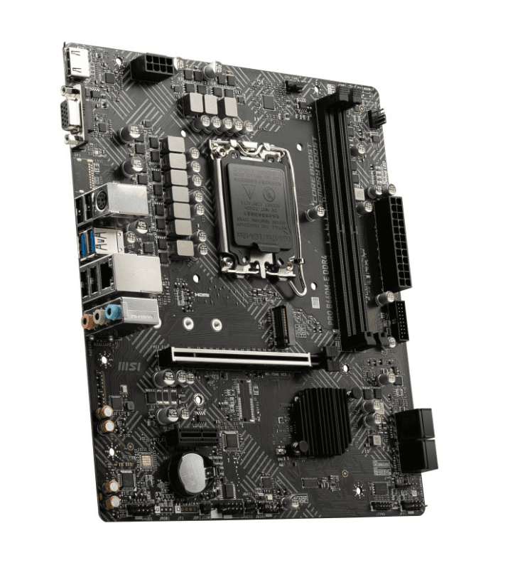 PLACA de BAZA MSI "PRO B660M-E DDR4", skt LGA 1700, mATX, Intel B660, 2 x DDR4, max. 64 GB, 4 x SATA, 1 x M.2, 7.1, "PRO B660M-E DDR4" — miniatură