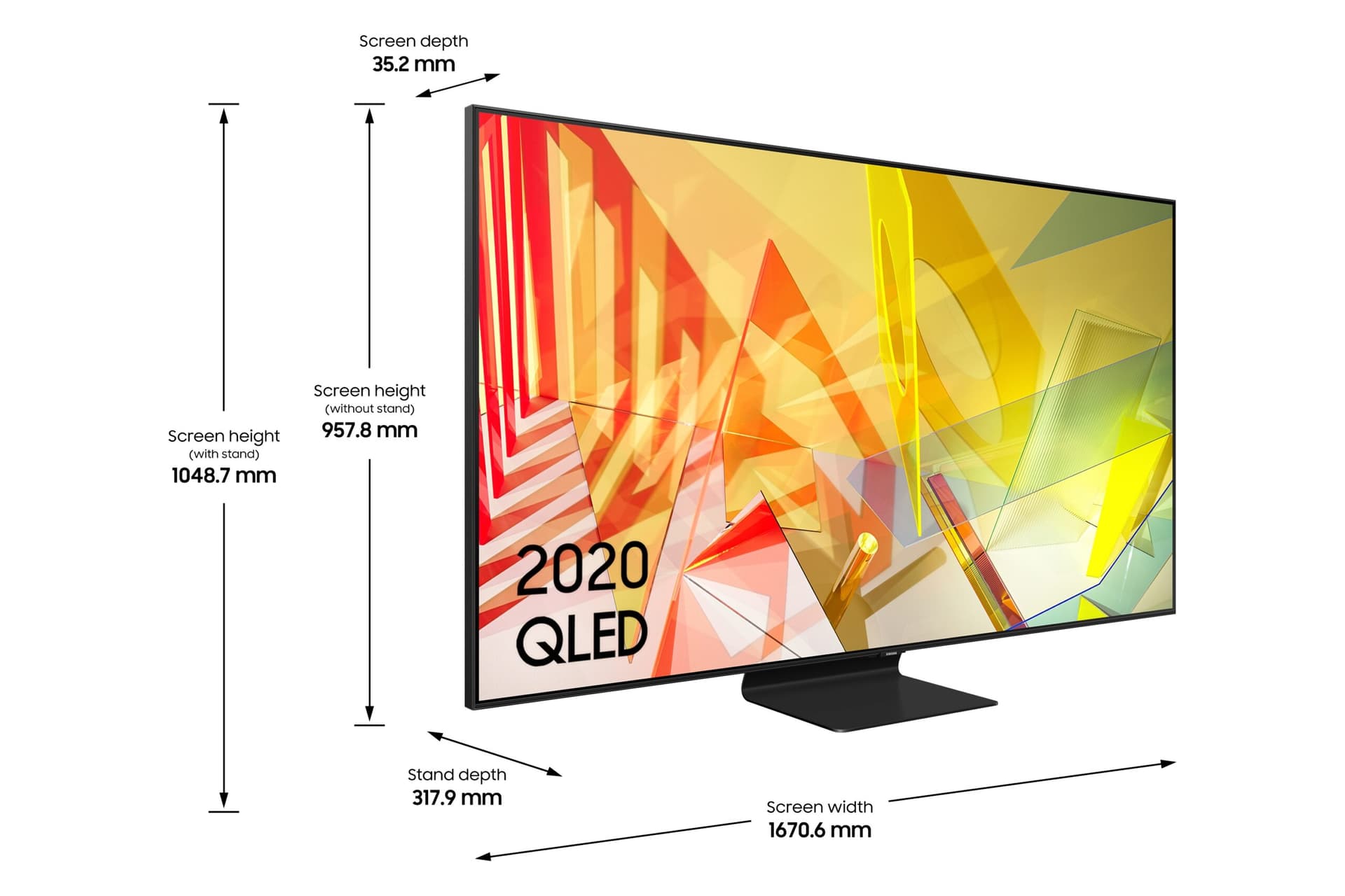 QLED TV Samsung, 190 cm/ 75 inch, Smart TV | Internet TV, ecran plat, rezolutie 4K UHD 3840 x 2160, boxe 60 W, "QE75Q90TA" — miniatură