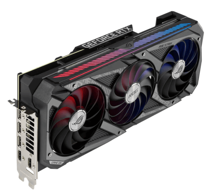 PLACA VIDEO ASUS "ROG Strix NVIDIA GeForce RTX 3080 V2 OC ", 10 GB GDDR6X 320 biti, PCI Express 4.0 x 16, HDMI x 2 DisplayPort x 3, sistem racire aer, "ROG-STRIX-RTX3080-O10G-V2-GAMING" — miniatură