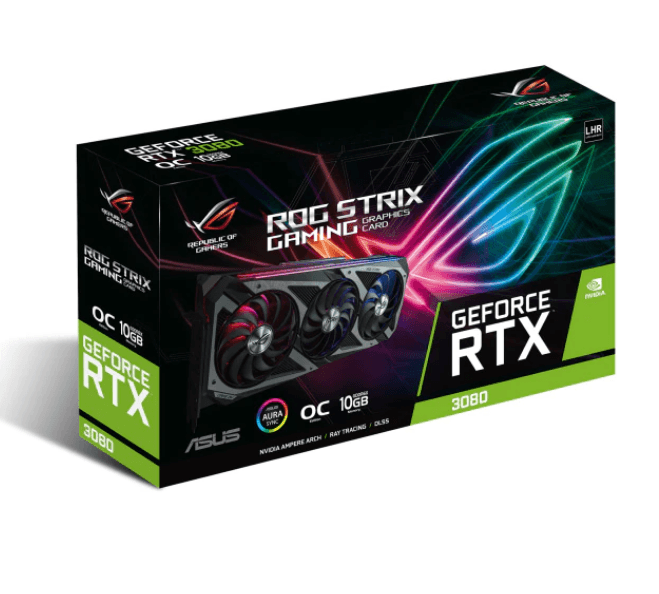 PLACA VIDEO ASUS "ROG Strix NVIDIA GeForce RTX 3080 V2 OC ", 10 GB GDDR6X 320 biti, PCI Express 4.0 x 16, HDMI x 2 DisplayPort x 3, sistem racire aer, "ROG-STRIX-RTX3080-O10G-V2-GAMING" — miniatură