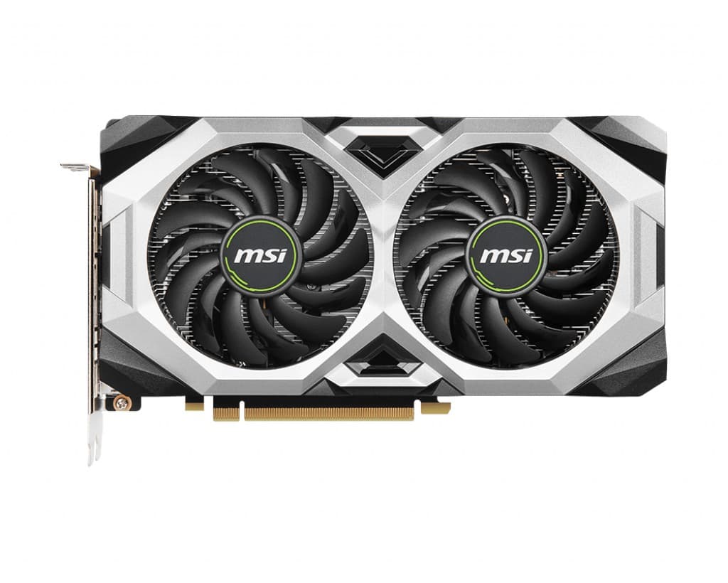 PLACA VIDEO MSI "GeForce RTX 2060 VENTUS GP OC", 6 GB GDDR6 192 biti, PCI Express 3.0 x 16, HDMI DisplayPort x 3, sistem racire aer, "RTX2060 VENTUS GPO" — miniatură
