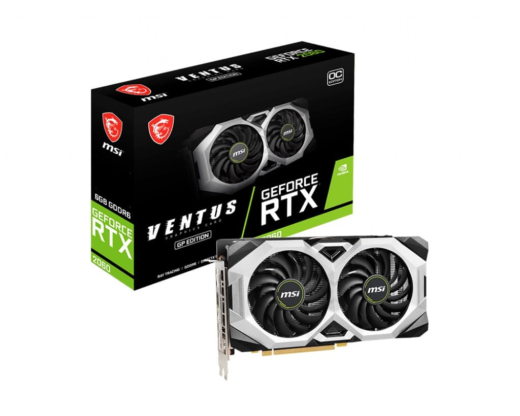 PLACA VIDEO MSI "GeForce RTX 2060 VENTUS GP OC", 6 GB GDDR6 192 biti, PCI Express 3.0 x 16, HDMI DisplayPort x 3, sistem racire aer, "RTX2060 VENTUS GPO"
