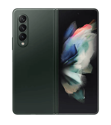 SMARTphone Samsung, "Galaxy Z Fold3" ecran 7.6 inch, dual sim, rez. camera 12 Mpix, memorie interna 512 GB, 5G, Android, acumulator 4400 mAh, verde, "SM-F926BZGGEUE" — miniatură