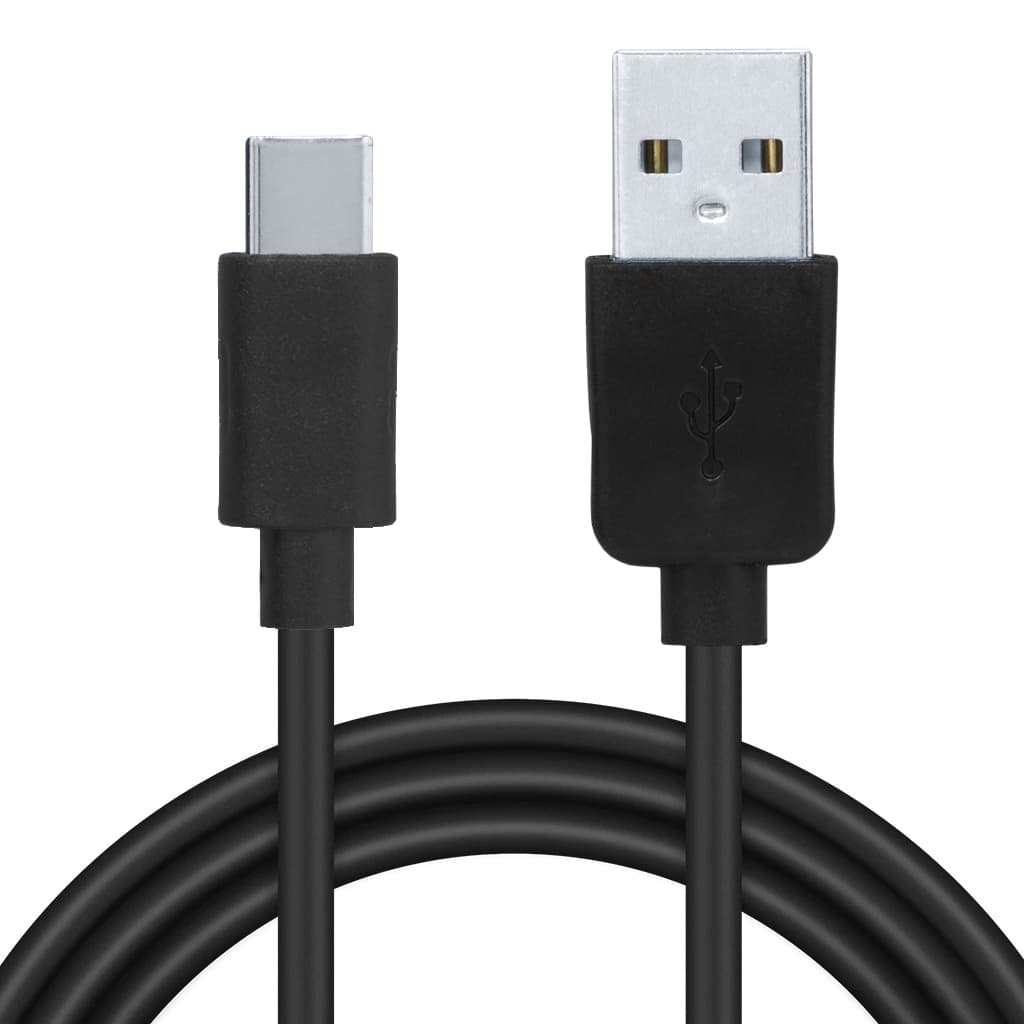 CABLU alimentare si date SPACER, pt. smartphone, USB 2.0 (T) la Type-C(T), PVC,2.1,Retail pack, 1.8m, black, "SPDC-TYPEC-PVC-BK-1.8"