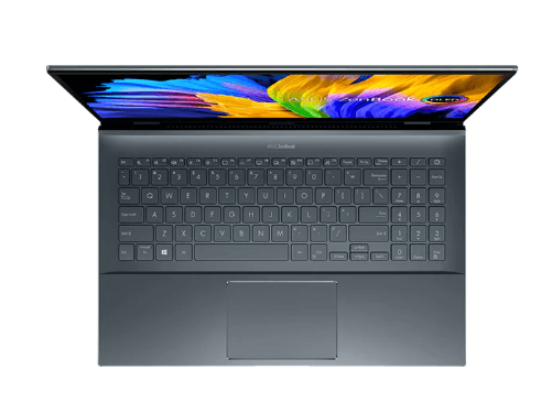 NOTEBOOK Asus, "Zenbook Pro 15" 15.6 inch, AMD Ryzen 7 5800U, 16 GB DDR4, SSD 1 TB, nVidia GeForce RTX 3050 Ti, Windows 11 Pro, "UM5500QE-KY204X" ( — miniatură
