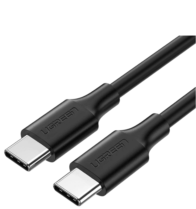 CABLU alimentare si date Ugreen, "US286", Fast Charging Data Cable pt. smartphone, USB Type-C la USB Type-C 60W/3A, nickel plating, PVC, 2m, negru "10306" - 6957303813063