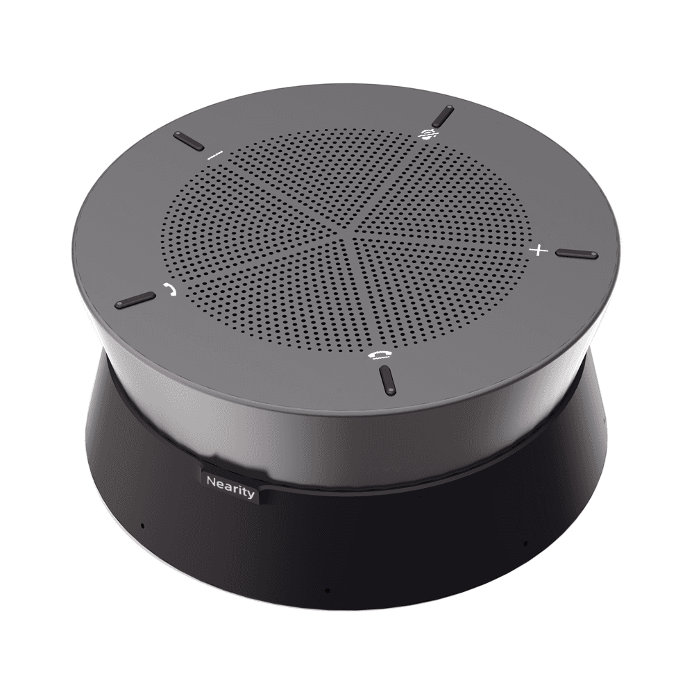 Microfon cu difuzor pentru conferinte Nearity A20, mic, 1.5W, alim DC48V/0.6A sau USB5V/0.5A, POE UTP RJ45(CAT6), USB-Type C, Zoom,Slack,M.Teams,Chime,Skype, G.Meet, "AW-A20" — miniatură