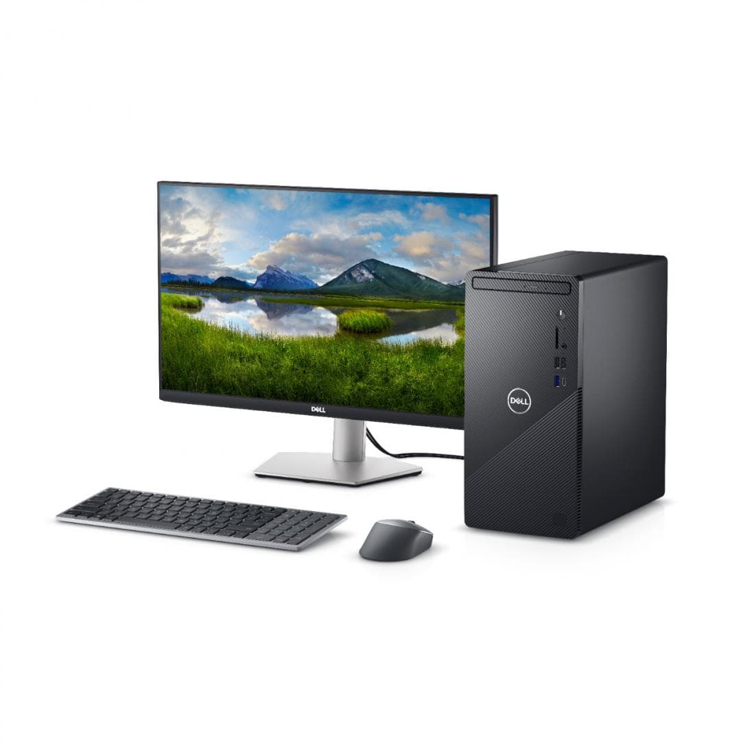 DESKTOP DELL, "Inspiron 3891" Mini Tower, CPU i3-10105, Intel UHD Graphics 630, memorie 8 GB, HDD 1 TB, unitate optica, tastatura si mouse, Ubuntu, "DI3891I381UBU" — miniatură