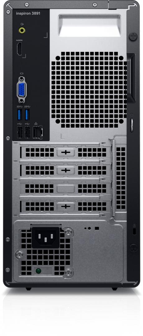 DESKTOP DELL, "Inspiron 3891" Mini Tower, CPU i3-10105, Intel UHD Graphics 630, memorie 8 GB, HDD 1 TB, unitate optica, tastatura si mouse, Ubuntu, "DI3891I381UBU" — miniatură