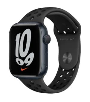 SMARTWATCH Apple Watch Nike S7 GPS, 41mm Midnight Aluminium Case with Anthracite/Black Nike Sport Band "mkn43wb/a"