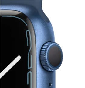 SMARTWATCH Apple Watch S7 GPS, 45mm Blue Aluminium Case with Abyss Blue Sport Band "mkn83wb/a" — miniatură