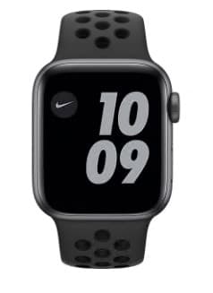 SMARTWATCH Apple Watch Nike SE (v2) GPS, 44mm Space Grey Aluminium Case with Midnight Sport Band "mkq63wb/a" — miniatură