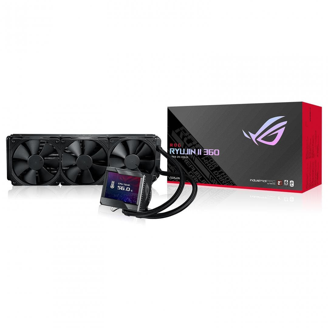 COOLER ASUS, "ROG RYUJIN II 360", skt. universal, racire cu lichid, fan 120 mm x 3, 2000 rpm, LED RGB, "ROG RYUJIN II 360" — miniatură
