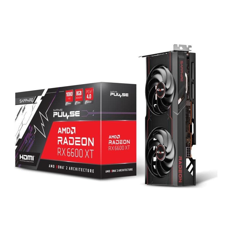 PLACA VIDEO SAPPHIRE "PULSE AMD RADEON RX 6600 XT OC", 8 GB GDDR6 128 biti, PCI Express 4.0 x 16, HDMI DisplayPort x 3, sistem racire aer, "11309-03-20G"