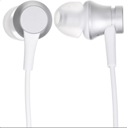 CASTI Xiaomi Mi Basic, pt. smartphone, cu fir, intraauriculare - butoni, microfon pe fir, conectare prin Jack 3.5 mm, gri, "14274"