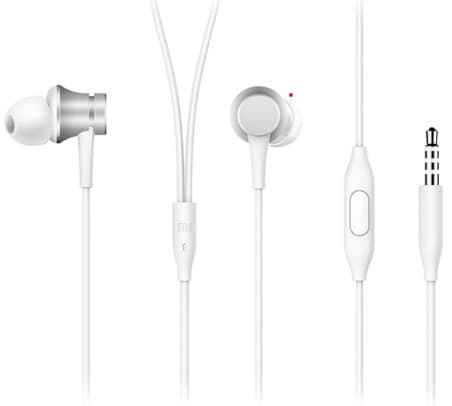 CASTI Xiaomi Mi Basic, pt. smartphone, cu fir, intraauriculare - butoni, microfon pe fir, conectare prin Jack 3.5 mm, gri, "14274" — miniatură