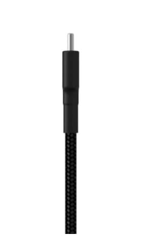 CABLU alimentare smartphone Xiaomi, USB Type-C (T) la USB 2.0 (T), cauciuc, lungime 1 m, negru, "18714" — miniatură
