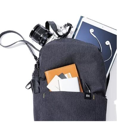 RUCSAC XIAOMI, pt. notebook de max 14 inch, 1 compartiment, buzunar frontal, 10 litri, poliester, negru, "20375"
