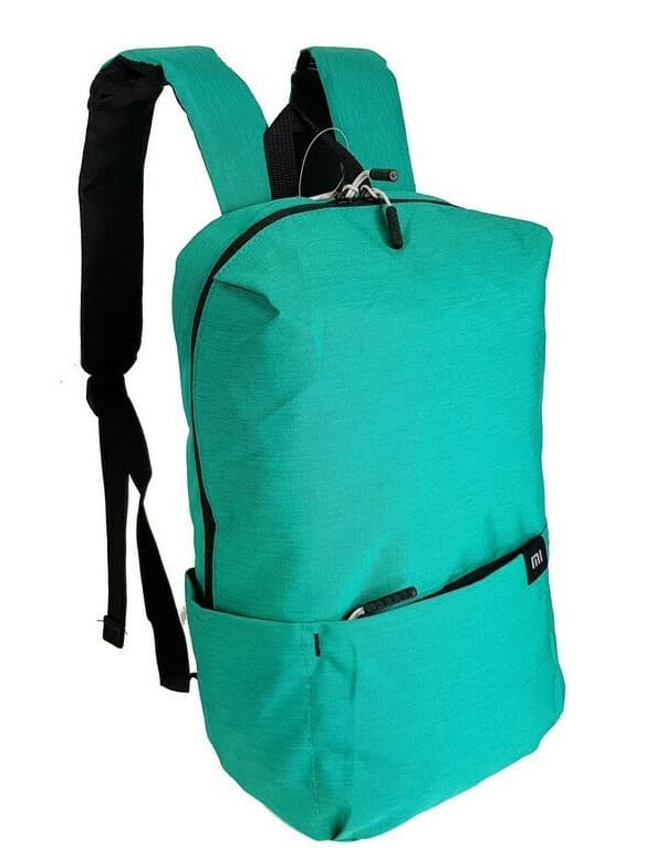 RUCSAC XIAOMI, pt. notebook de max 14 inch, 1 compartiment, buzunar frontal, 10 litri, poliester, verde, "20382" — miniatură