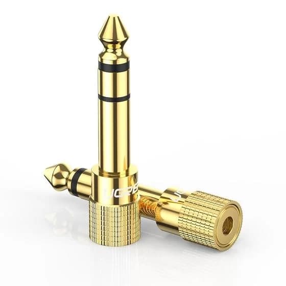 ADAPTOR audio Ugreen, 6.3 mm jack (T) la 3.5 mm (M), aurit "20503" - 6957303825035