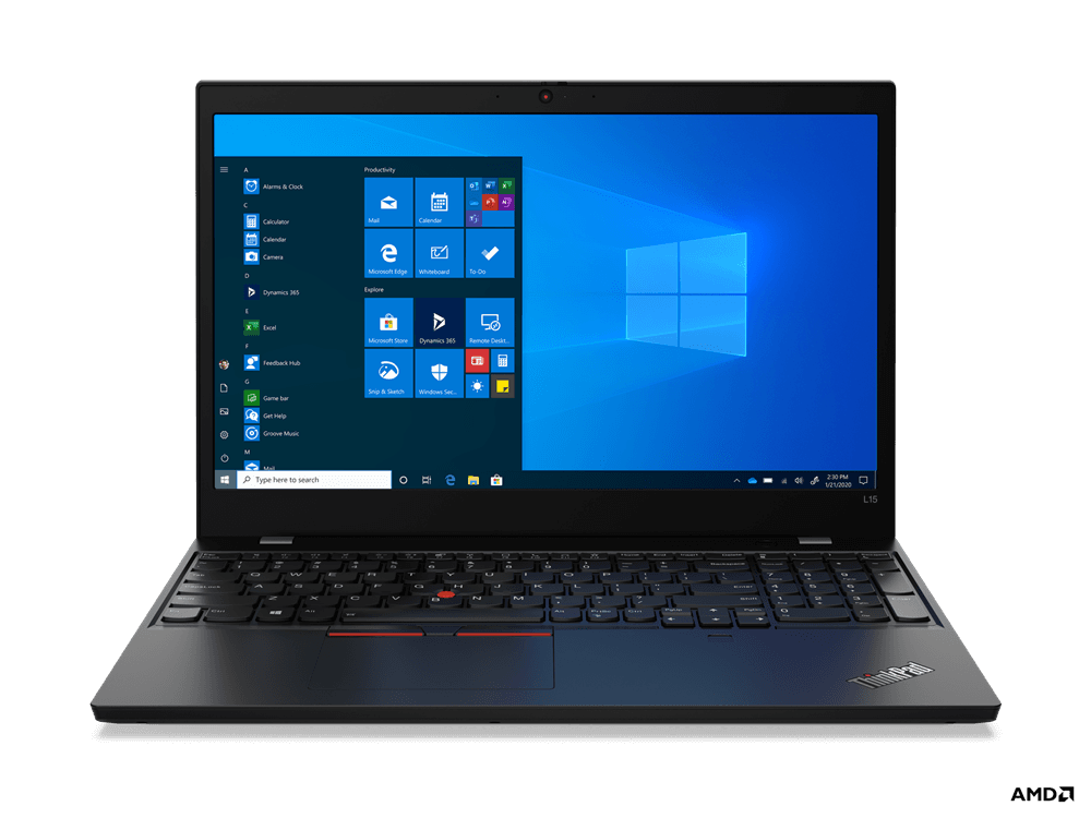 NOTEBOOK Lenovo, "ThinkPad L15&nbsp;" 15.6 inch, Ryzen 5 5650U, 16 GB DDR4, SSD 512 GB, AMD Radeon Graphics, Windows 10 Pro, "20X7004JRI" ( — miniatură