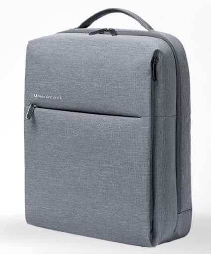RUCSAC XIAOMI, pt. notebook de max 15.6 inch, 1 compartiment, buzunar frontal | buzunar lateral, 17 litri, poliester, gri, "26401" — miniatură