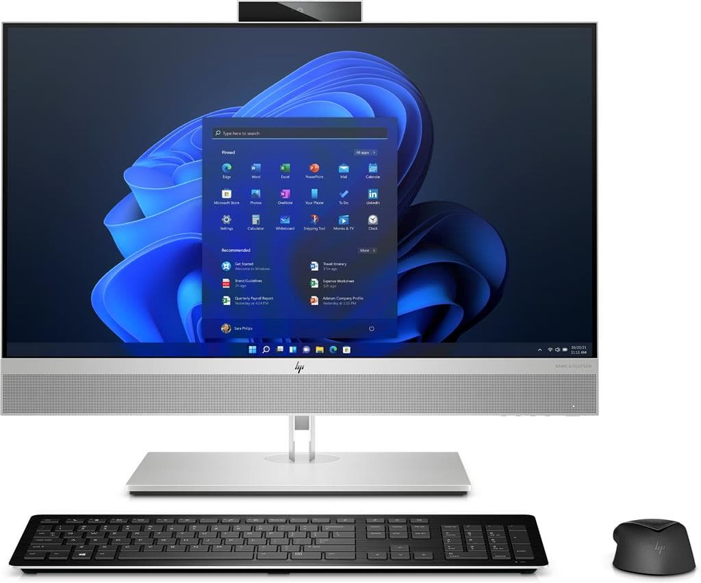 DESKTOP HP, "EliteOne 800 G8" All-in-one, 27 inch, CPU i7-10700, Intel UHD Graphics 630, memorie 16 GB, SSD 512 GB, tastatura si mouse, Windows 10 Pro, "273C4EA"